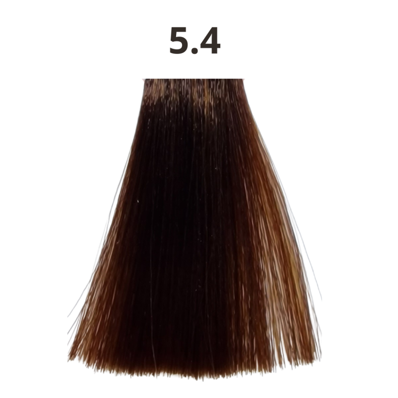 Coloration cheveux sans ammoniaque tube de 90 ml Linka capillor fabriquée en France N°5.4