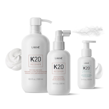 gamme réparatrice cheveux k20 lakme